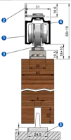 Helm Schiebetürbeschlag 73